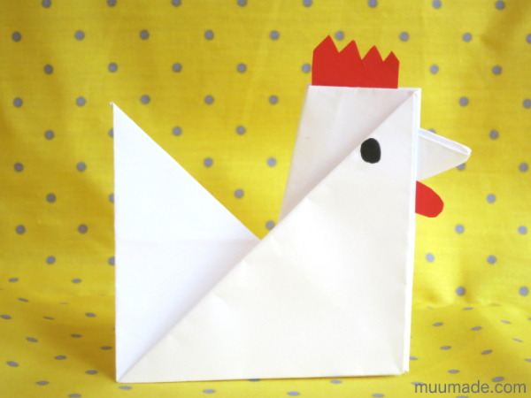 Origami Chicken Craft For New Year How To Make An Origami Chicken With Kids