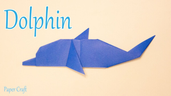 Origami Dolphin Craft With Step By Step How To Make An Origami Dolphin With Kids