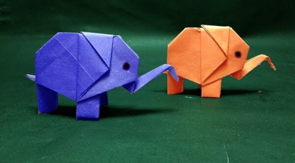 How To Make An Origami Elephant With Kids  Origami Elephant Tutorial