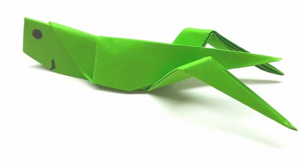 How To Make An Origami Grasshopper With Kids Origami Grasshopper Folding Art For Kids