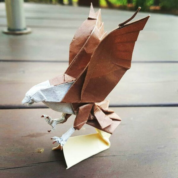 Origami Hawk Art Idea