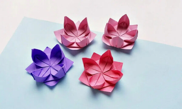 Origami Lotus's Easy Instruction
