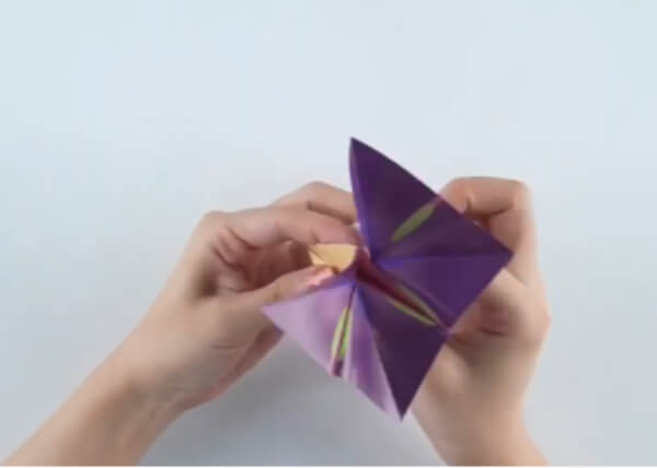 How To Make An Origami Morning Glory With Kids Origami Morning Glory Easy Steps