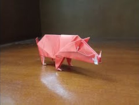 Origami Paper Pig Crafts Project How To Make An Origami Pig With Kids