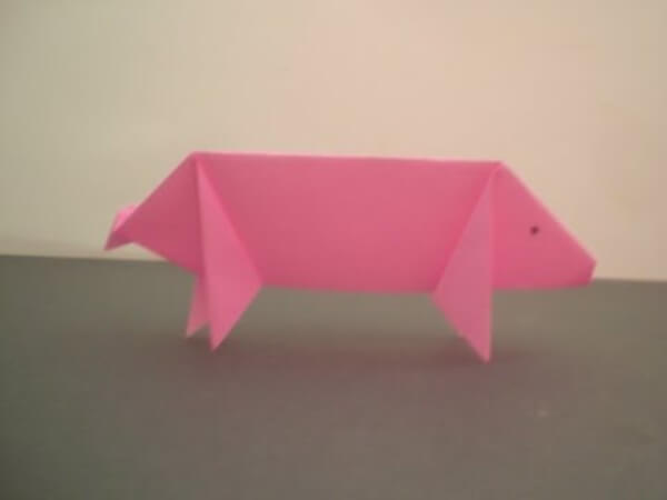 Origami Pig Craft Tutorial For Kids