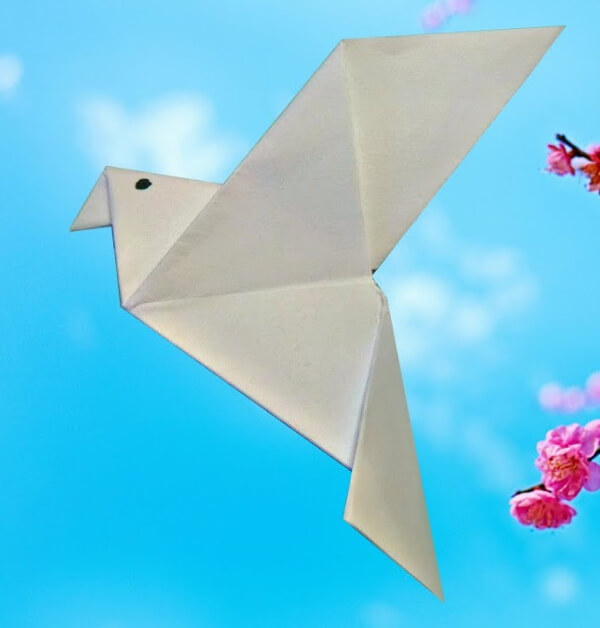 Origami Pigeon Bird Craft From Paper