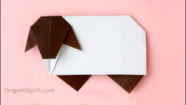 Origami Sheep  Crafts Tutorial How To Make An Origami Sheep With Kids