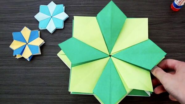 Origami Star Festival Decoration Craft For Christmas