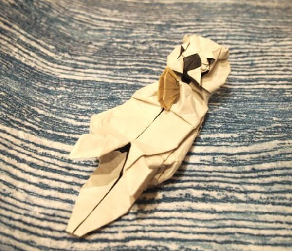 How To Make An Otter Origami Craft Instruction With Kids
