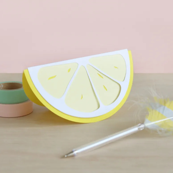 Paper Cutting Lemon Craft For Kids