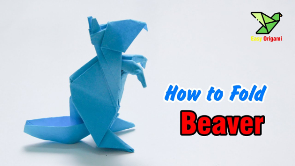 Paper Folding Origami Beaver Craft How To Make An Origami Beaver With Kids