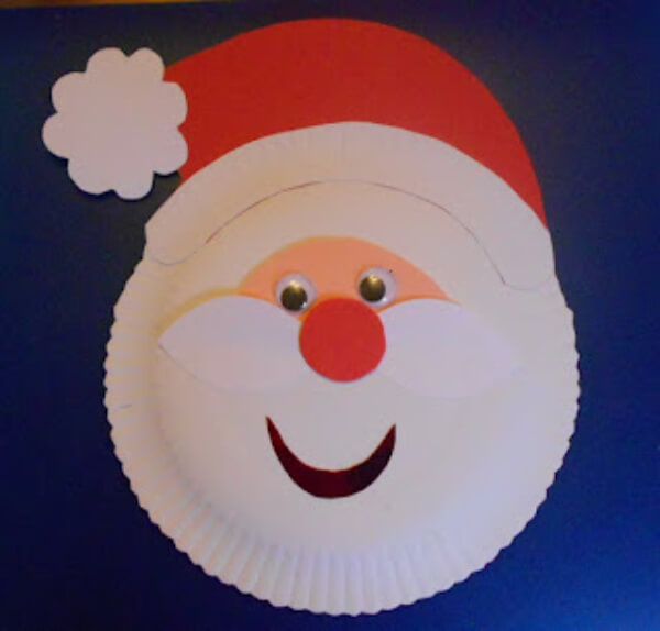 Paper Plate Santa Craft Ideas Easy Christmas Paper Plate Crafts for Kids