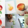 Peach Fruit Paintings For Kids