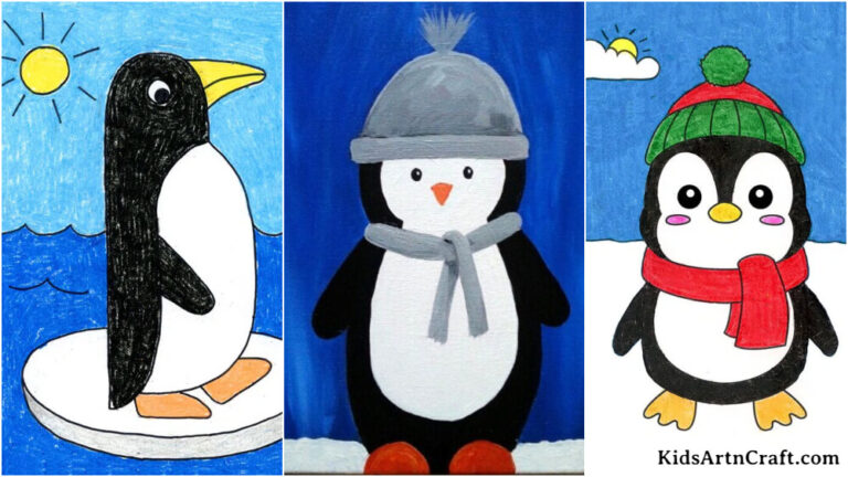 Penguin Paintings For Kids - Kids Art & Craft