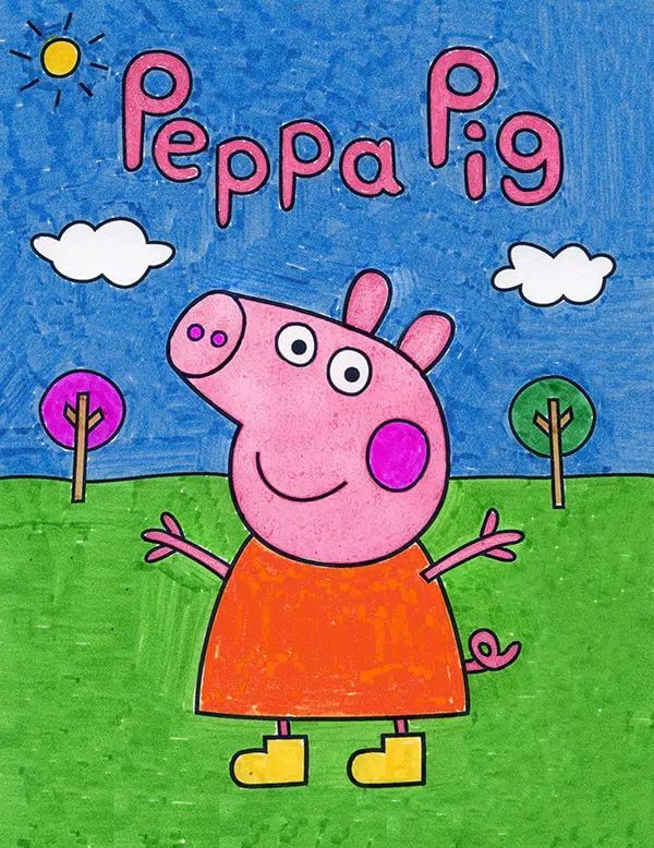 Peppa Pig Painting For Kids