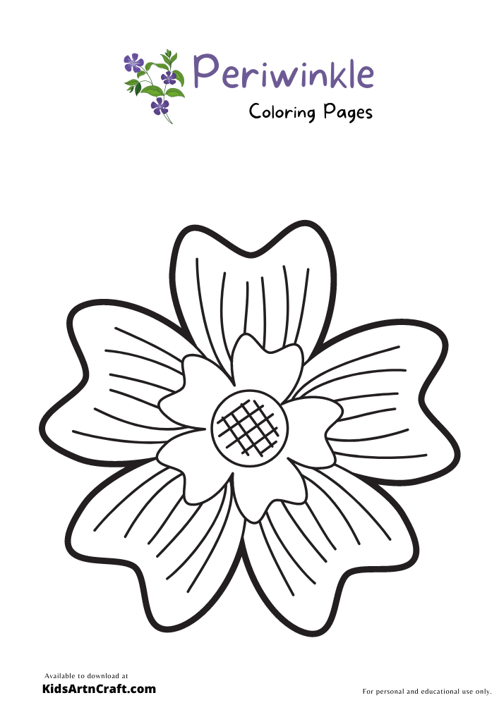 Periwinkle Coloring Pages For Kids – Free Printables