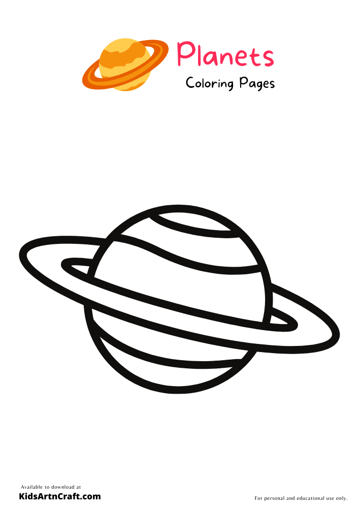 Planets Coloring Pages For Kids 