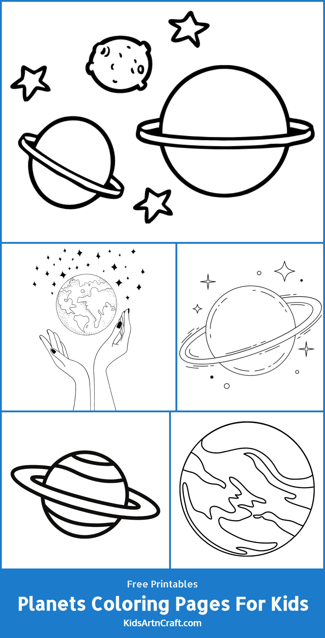 Planets Coloring Pages For Kids – Free Printables