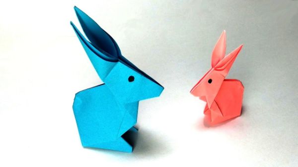 How To Make An Rabbit Craft With Traditional Origami Instructions kids
