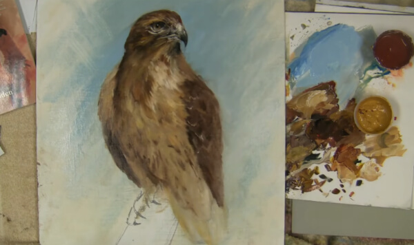 Red Tail Hawk Painting