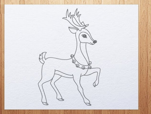 Reindeer Drawing & Sketches For Kids Reindeer Drawing Step By Step