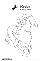 Rodeo Coloring Pages For Kids – Free Printables - Kids Art &amp; Craft