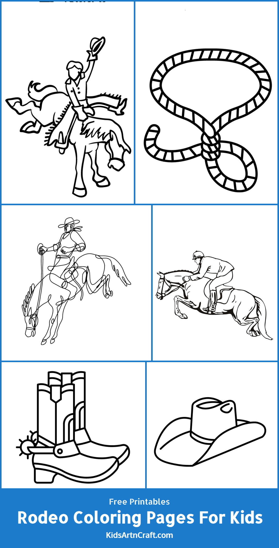 Rodeo Coloring Pages For Kids – Free Printables