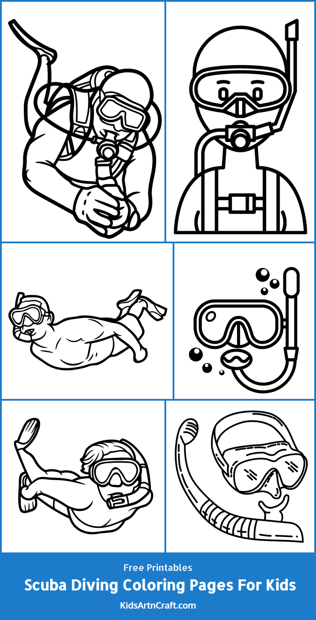 Scuba Diving Coloring Pages For Kids – Free Printables