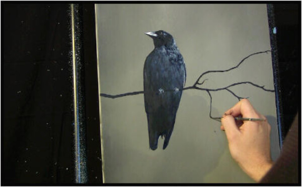 Crow Paintings for Kids Simple Crow Painting Using Acrylic Paint