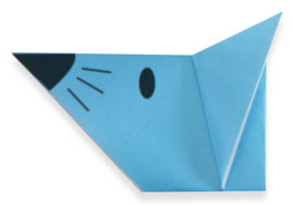 How To Make An Origami Mouse With Kids Simple Mouse Head Folding Instructions For Kids