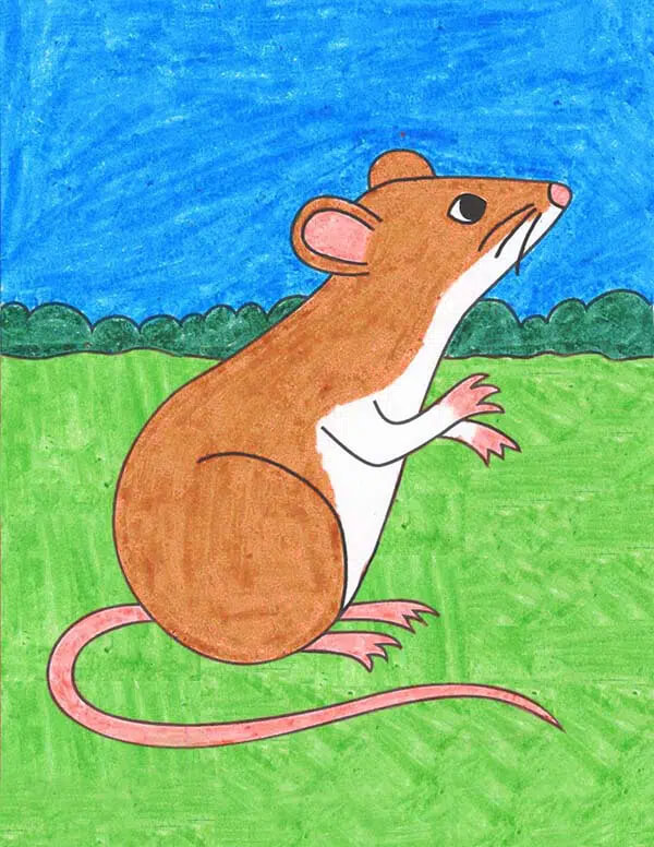 Simple Mouse Painting For Kids