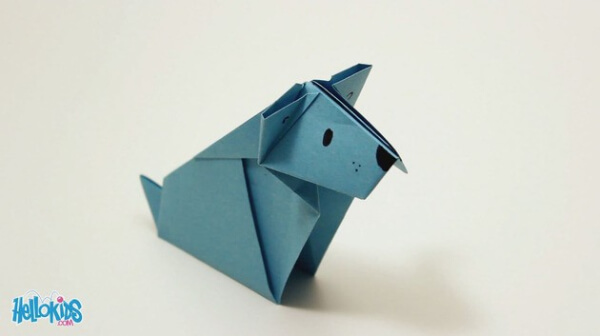 Simple Origami Dog Crafts Tutorial