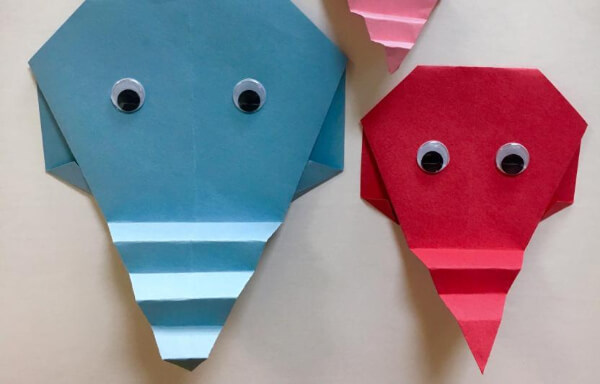 Simple Origami Elephant Head Tutorial