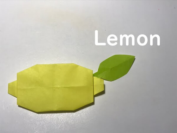 Simple Origami Lemon Out Of Paper