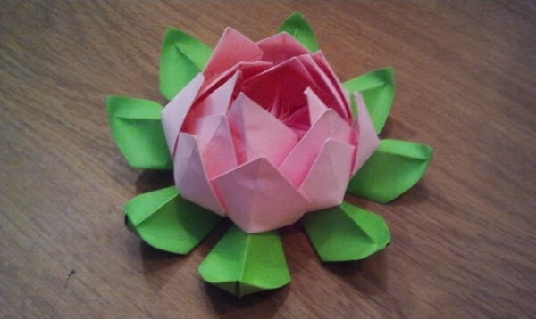 How To Make An Origami Lotus With Kids Simple Origami Lotus Flower