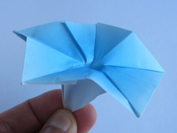 How To Make An Origami Morning Glory With Kids Simple Origami Morning Glory Flower