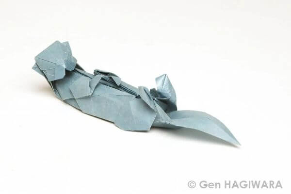Simple Origami Otter Animal Paper Crafts