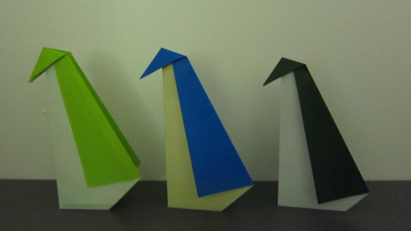 Simple Origami Penguin Craft With Step By Step Tutorial How To Make An Origami Penguin With Kids