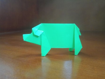 Simple Origami Pig Crafts Activities