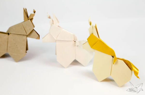 Simple Origami Unicorn Tutorial For Preschoolers How To Make An Origami Unicorn With Kids