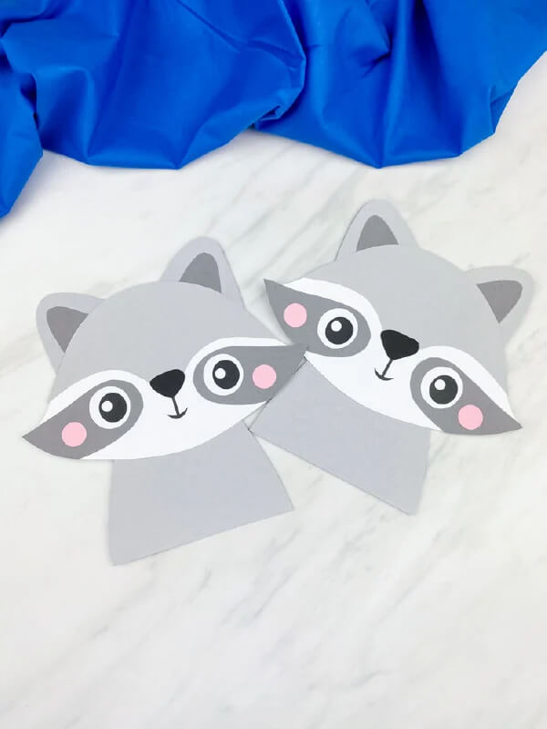 Simple Raccoon Craft Template For Kids