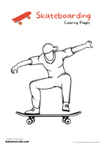 Skateboarding Coloring Pages For Kids – Free Printables - Kids Art &amp; Craft