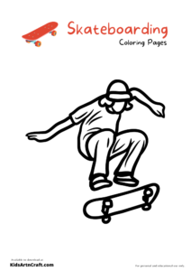 Skateboarding Coloring Pages For Kids – Free Printables - Kids Art &amp; Craft