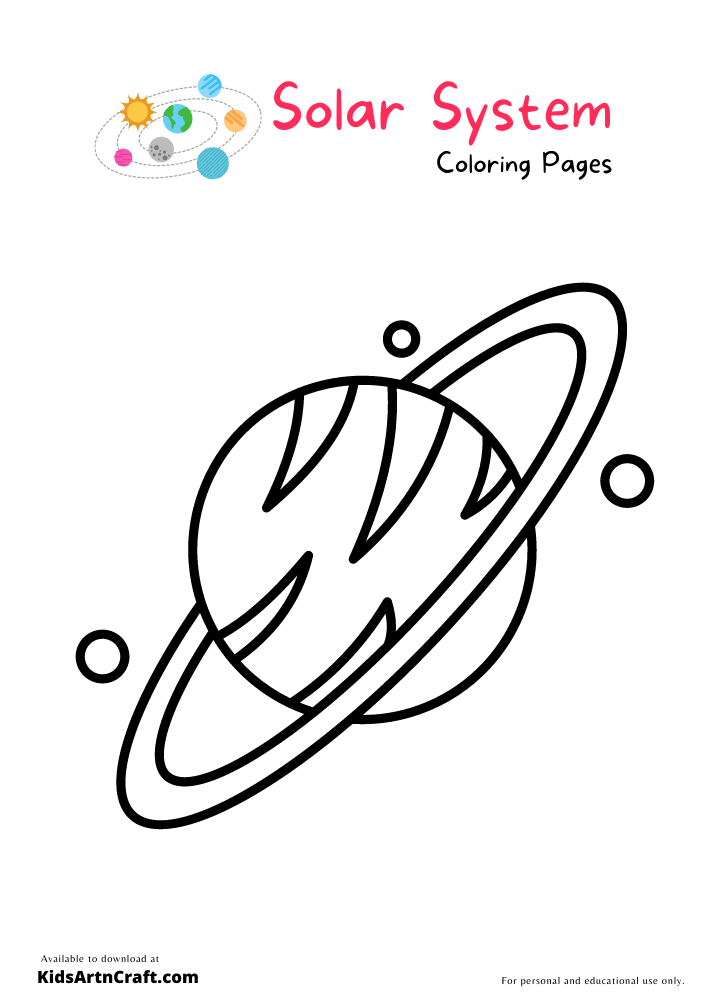 Solar system Coloring Pages For Kids – Free Printables