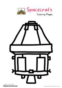 Spacecraft Coloring Pages For Kids – Free Printables - Kids Art &amp; Craft