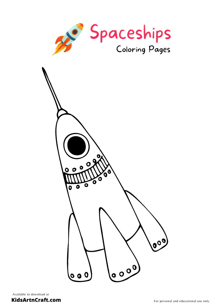 SpaceshipsTransport Coloring Pages For Kids