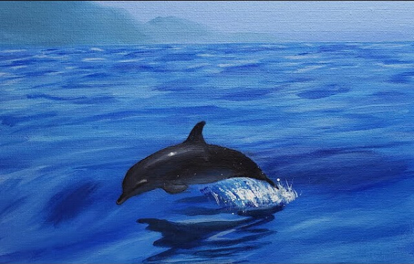 Dolphin Paintings For Kids Step By Step Dolphin Painting