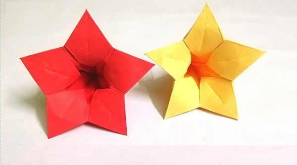 Step By Step Origami Morning Glory Flower Instruction
