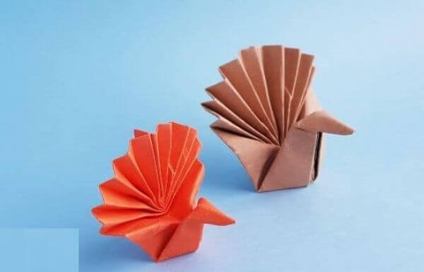 Step By Step Origami Turkey For Kids