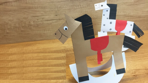 Horse Crafts & Activities for Kids Swing Horse Paper Craft For Kids